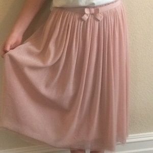 Girls pink maxi skirt